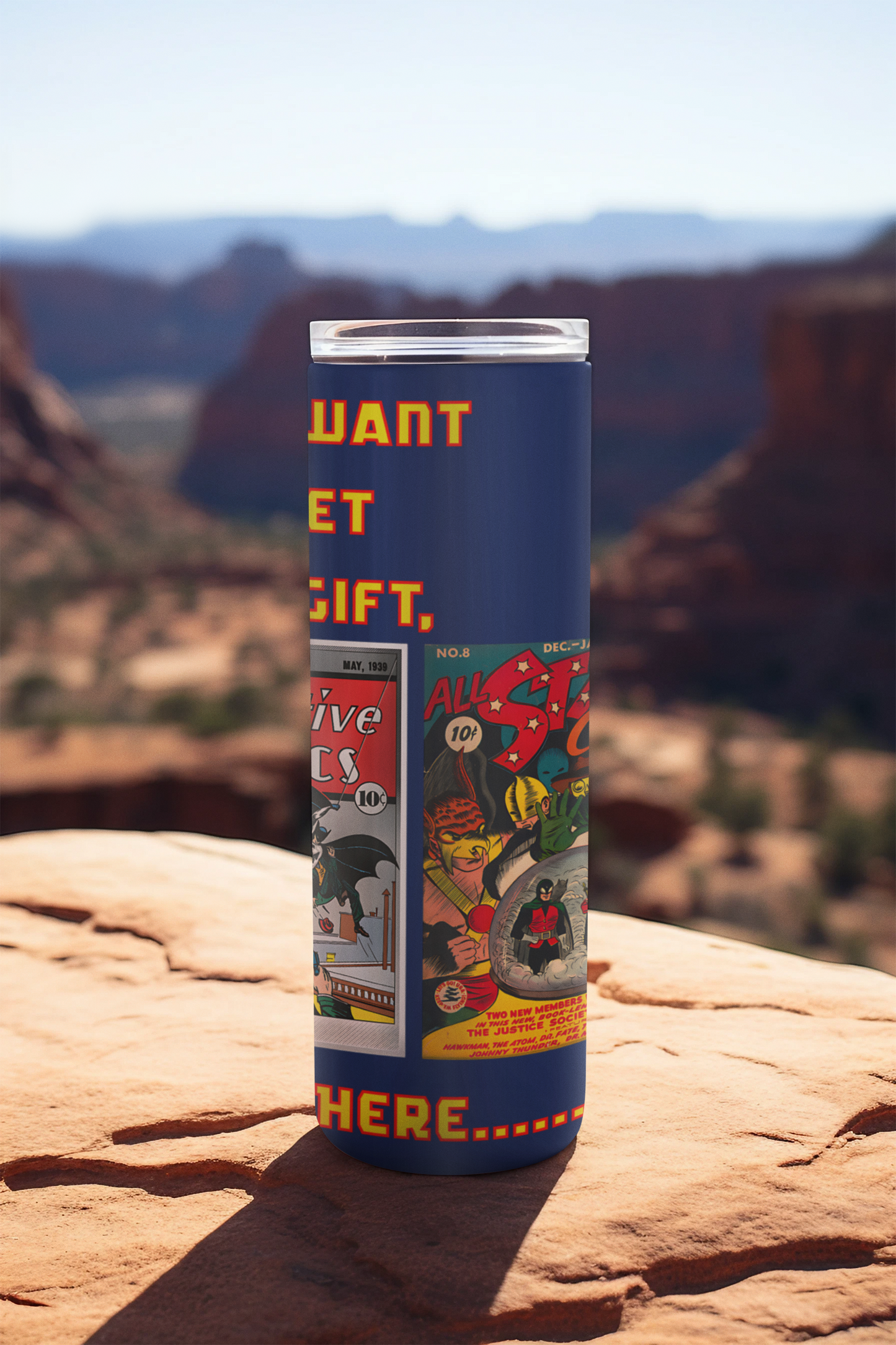 Heroic Hydration-Custom Comic Book Inspired 20oz Skinny Tumblers for Every Super Fan!