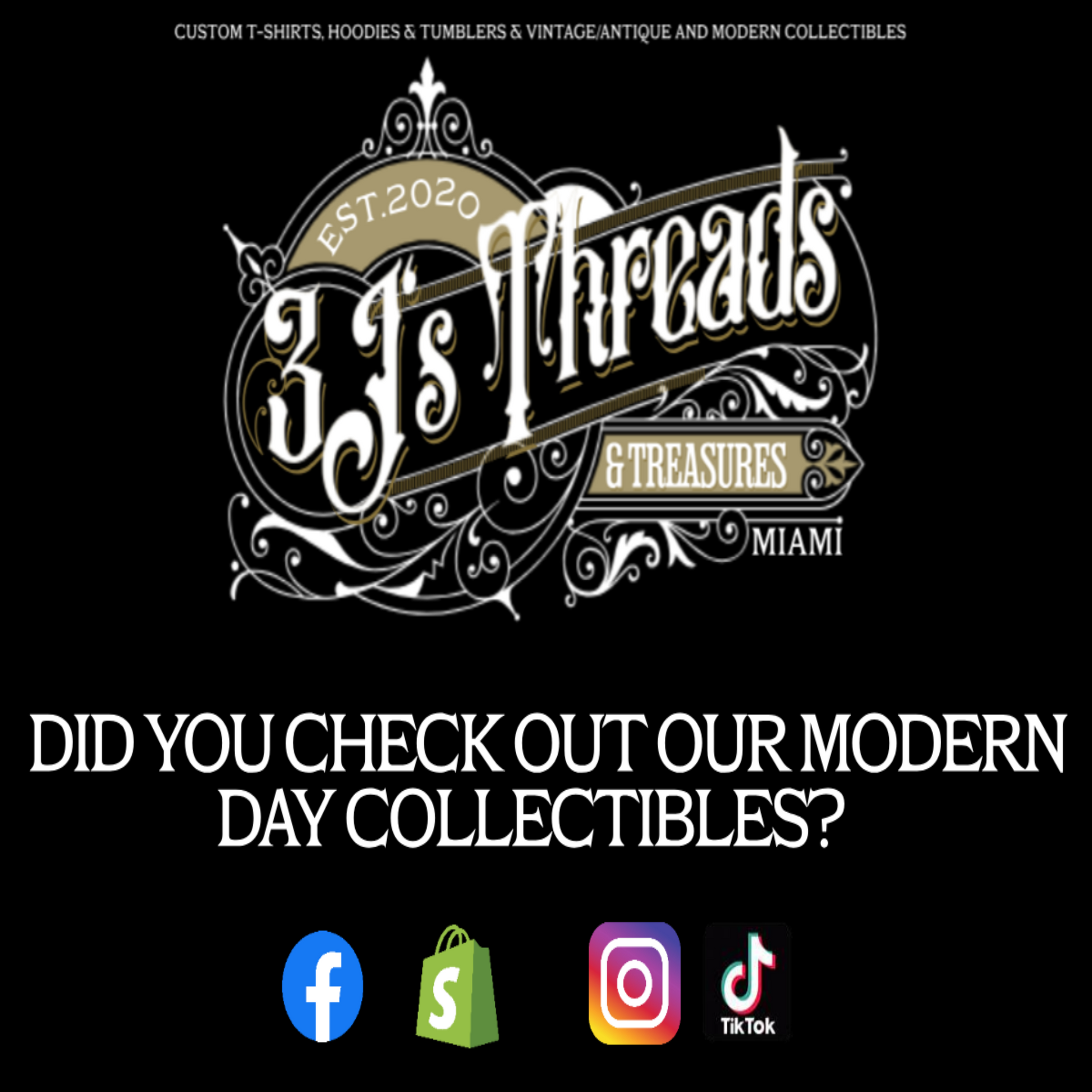 Promo slide – Did you check out our modern day collectibles?