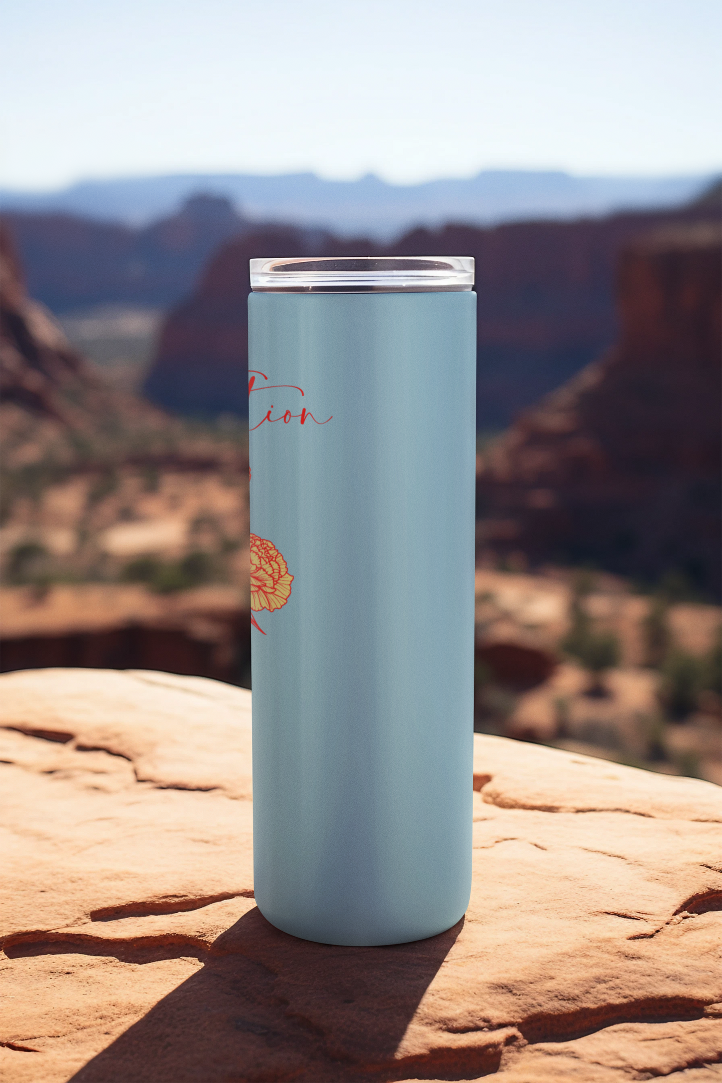 January Custom Monthly Blooms Tumblers-Celebrate with Floral Elegance for Every Month!