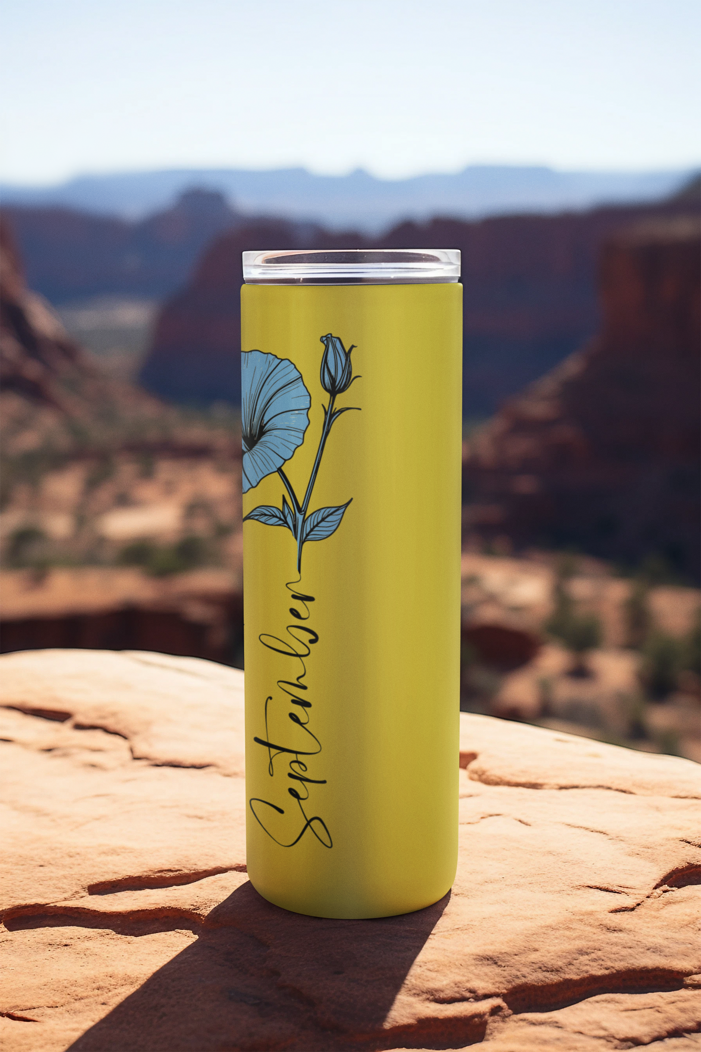 September Custom Monthly Blooms Tumblers-Celebrate with Floral Elegance for Every Month!