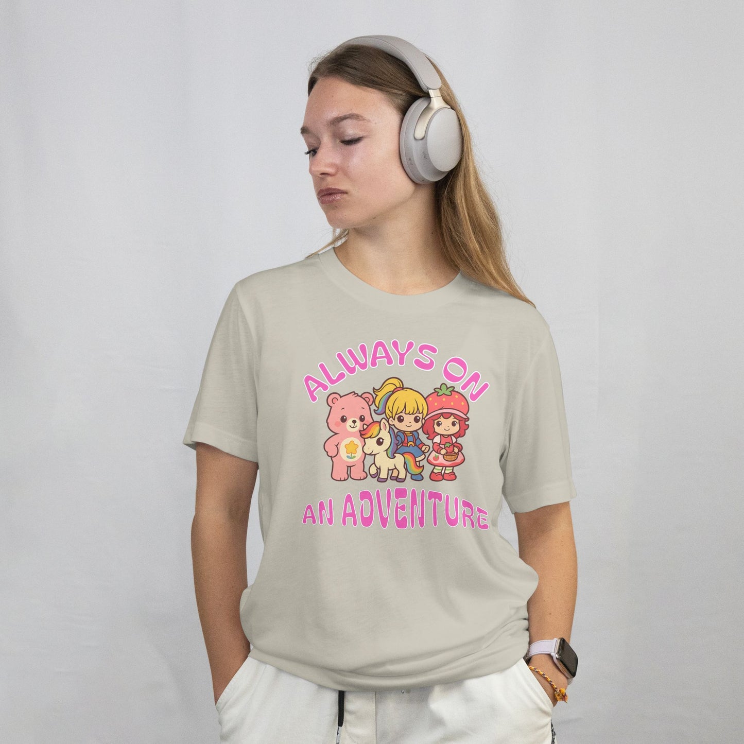 Always On an Adventure Tee – Cute Retro Cartoon Graphic Unisex T-Shirt