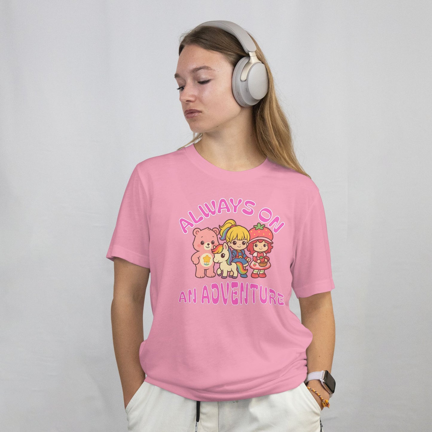 Always On an Adventure Tee – Cute Retro Cartoon Graphic Unisex T-Shirt