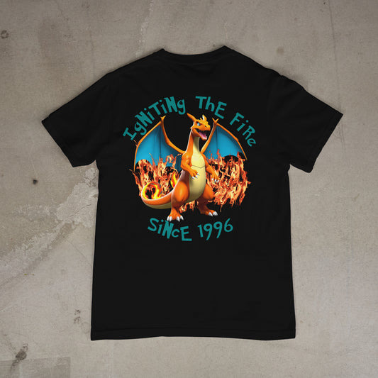 3J's Threads & Treasures-Custom Graphic Tee- Inspired by the debut of Charizard