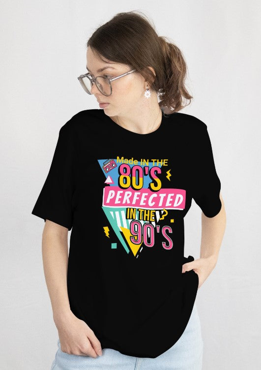 3J's Threads & Treasures-Custom Graphic Tee- Born in the 80's Perfected in the 90's