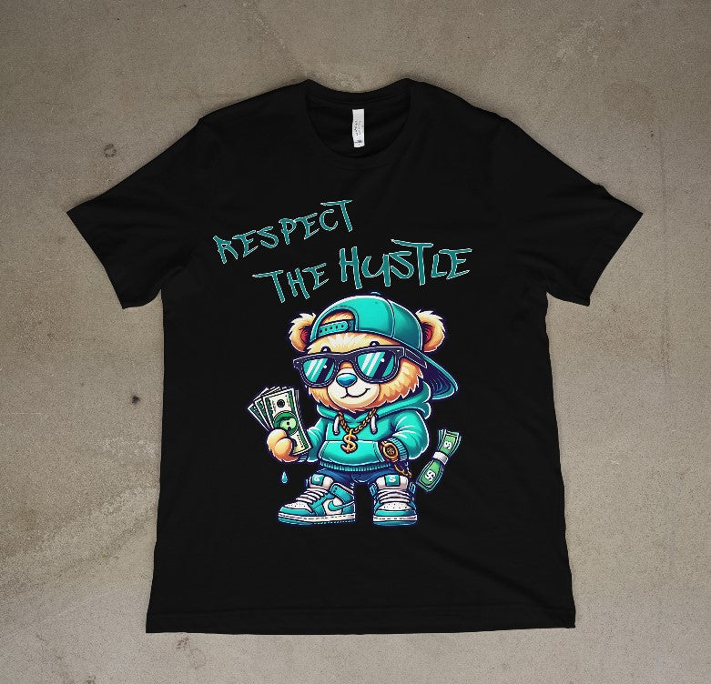 3J's Threads & Treasures-Custom Graphic Tee- RESPECT THE HUSTLE