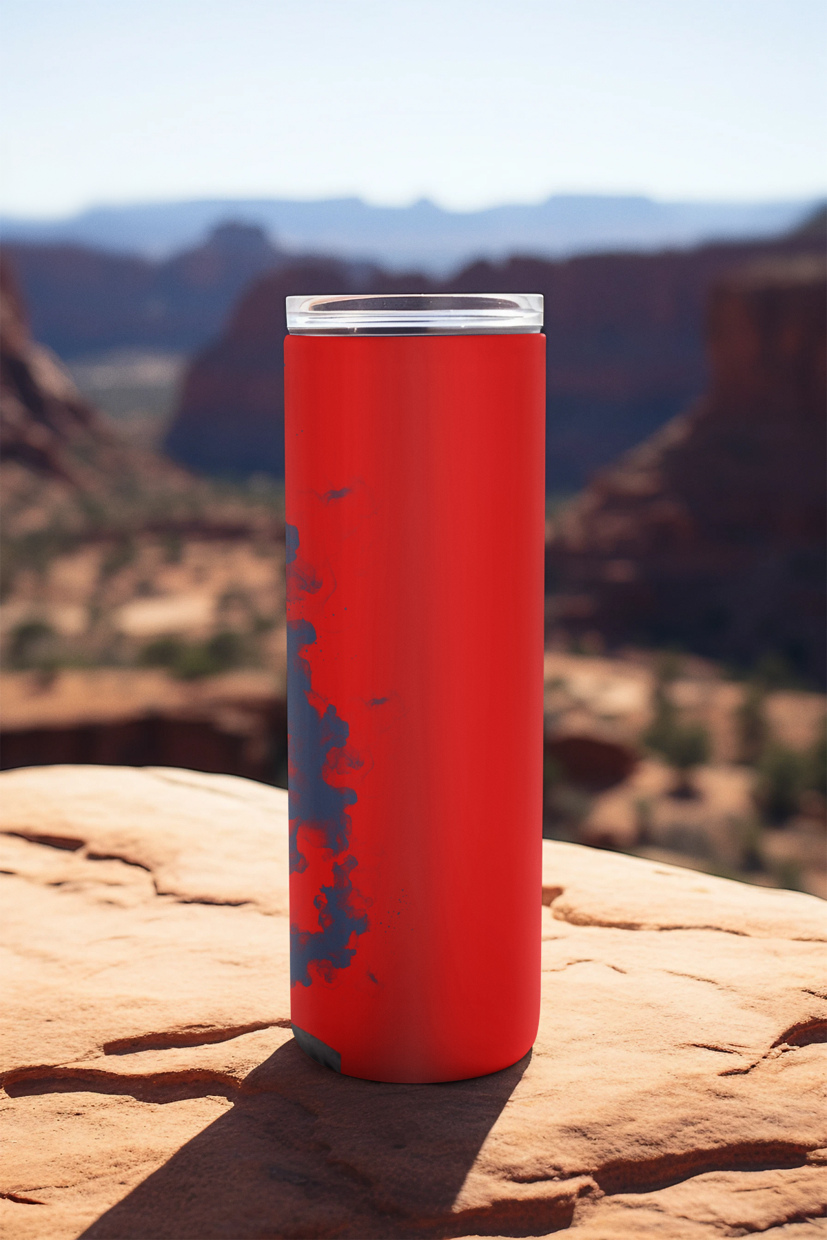 “Back view of 20oz insulated tumbler inspired by Scary Movie parody”