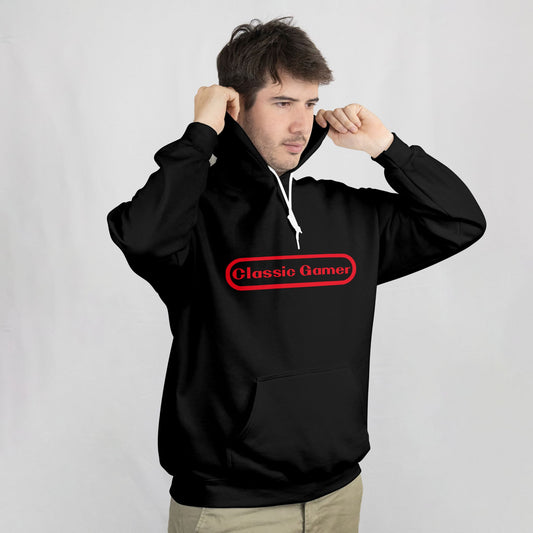 Custom Retro Classic Gamer Hoodie – “8-Bit Legend” Cotton Blend Graphic Pullover (Unisex)